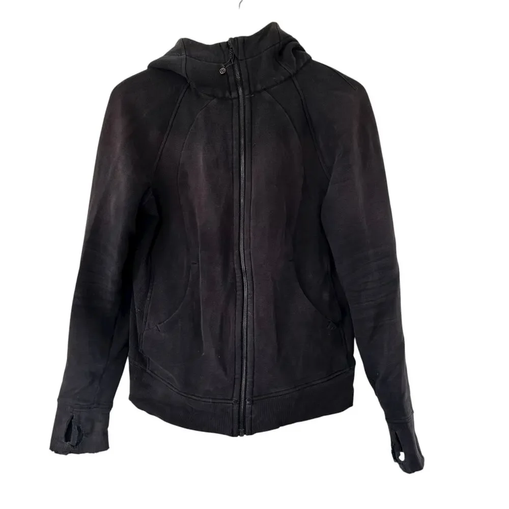 Lululemon Black Full Zip Hoodie Sz 8